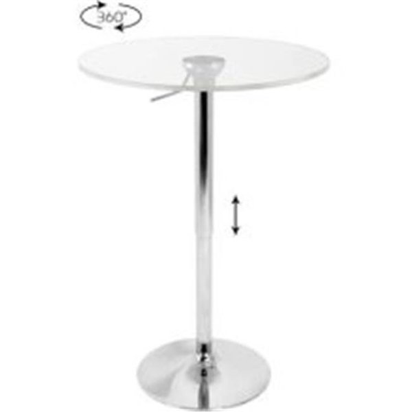Geared2Golf Adjustable Bar Table with Clear Top - Clear Acrylic GE369049
